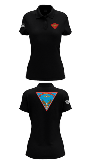 Womens Short Sleeve Performance Polo, Marine Air Group 24, Marines, Teamtime, Team time, sublimation, custom sports apparel, team uniforms, spirit wear, spiritwear, sports uniforms, custom shirts, team store, custom team store, fundraiser sports, apparel fundraiser