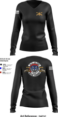 Delta Troop 3-17 CAV 34890879 Women's Long Sleeve V-neck Shirt - 20