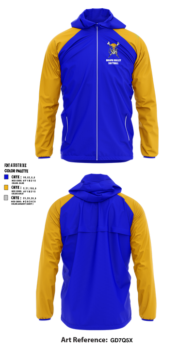 Moapa Valley High School Softball 26366075 Windbreaker - 1