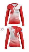 Fairfield Lacrosse Club 74625153 Women's Long Sleeve V-neck Shirt - 1