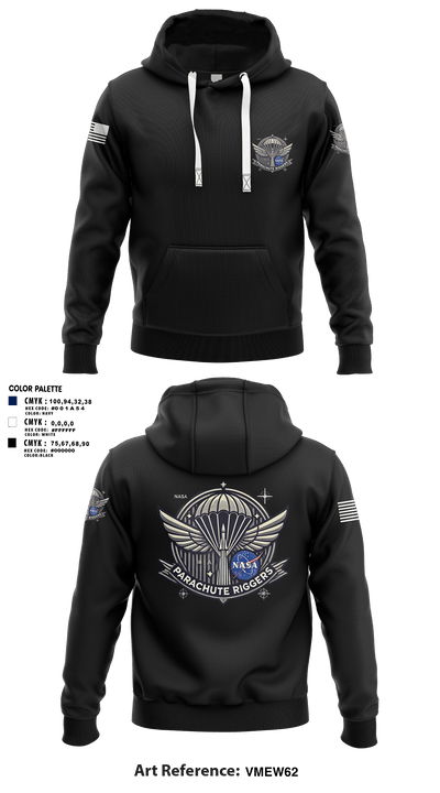 NASA PARACHUTE RIGGERS 96987391 Hoodie - 3