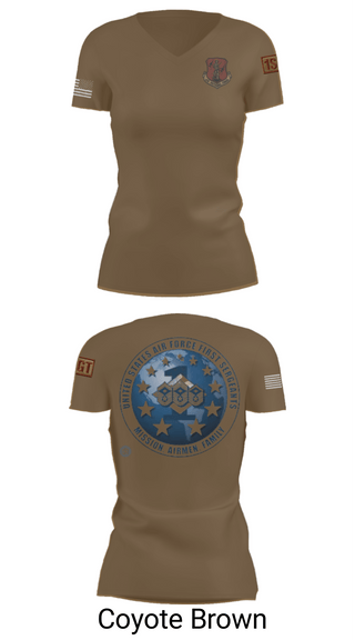 Women's Short Sleeve Vneck Shirt, 186 Air Refueling Wing, Air Force, Teamtime, Team time, sublimation, custom sports apparel, team uniforms, spirit wear, spiritwear, sports uniforms, custom shirts, team store, custom team store, fundraiser sports, apparel fundraiser