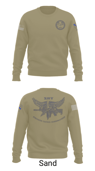 Crew Neck Sweatshirt, Special Reaction Team, Marines, Teamtime, Team time, sublimation, custom sports apparel, team uniforms, spirit wear, spiritwear, sports uniforms, custom shirts, team store, custom team store, fundraiser sports, apparel fundraiser