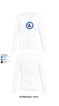SHOW OF SUPPORT 79091882 Women's Long Sleeve V-neck Shirt - 15