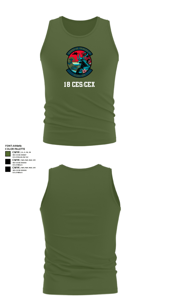 Tank Top, 18 CES/CEX, , Teamtime, Team time, sublimation, custom sports apparel, team uniforms, spirit wear, spiritwear, sports uniforms, custom shirts, team store, custom team store, fundraiser sports, apparel fundraiser