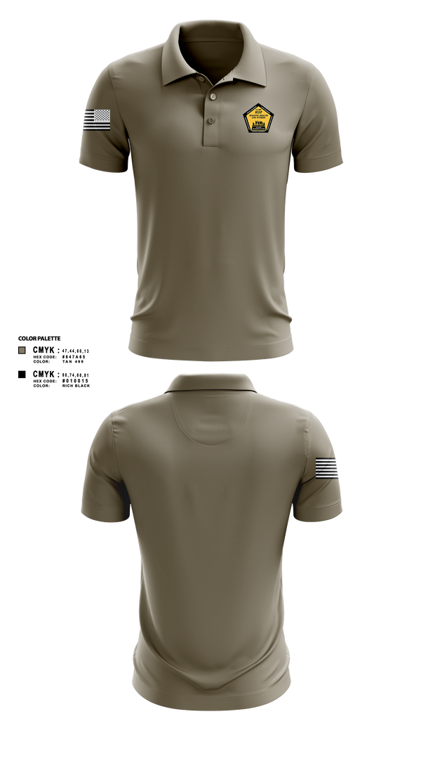 Short Sleeve Performance Polo, Phoenix H2F, Army, Teamtime, Team time, sublimation, custom sports apparel, team uniforms, spirit wear, spiritwear, sports uniforms, custom shirts, team store, custom team store, fundraiser sports, apparel fundraiser