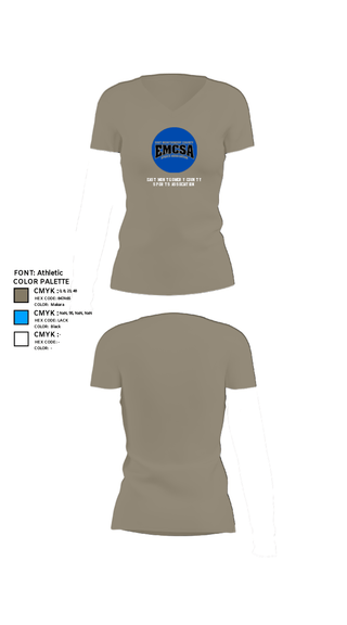 Women's Short Sleeve Vneck Shirt, East Montgomery County Sports Association, Spirit Store, Teamtime, Team time, sublimation, custom sports apparel, team uniforms, spirit wear, spiritwear, sports uniforms, custom shirts, team store, custom team store, fundraiser sports, apparel fundraiser