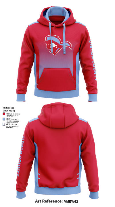 Gibson County High School Volleyball 98171946 Hoodie - 1