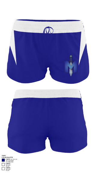Women's Shorts, iMater Knights, Track & Field, Teamtime, Team time, sublimation, custom sports apparel, team uniforms, spirit wear, spiritwear, sports uniforms, custom shirts, team store, custom team store, fundraiser sports, apparel fundraiser