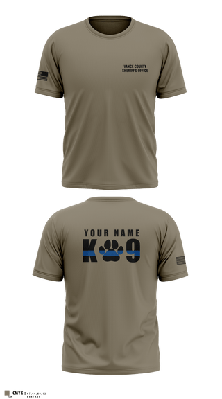 Short Sleeve Performance Shirt, Vance County Sheriff's Office  K9 Unit, Police, Teamtime, Team time, sublimation, custom sports apparel, team uniforms, spirit wear, spiritwear, sports uniforms, custom shirts, team store, custom team store, fundraiser sports, apparel fundraiser
