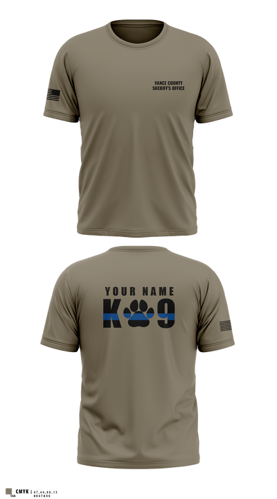 Vance County Sheriff's Office  K9 Unit 48237740 Short Sleeve Performance Shirt - 9