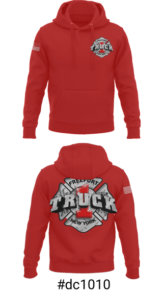 Hoodie, Truck 1, Fire Department, Teamtime, Team time, sublimation, custom sports apparel, team uniforms, spirit wear, spiritwear, sports uniforms, custom shirts, team store, custom team store, fundraiser sports, apparel fundraiser