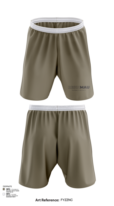 Resin Mau 80080639 Athletic Shorts With Pockets - 119