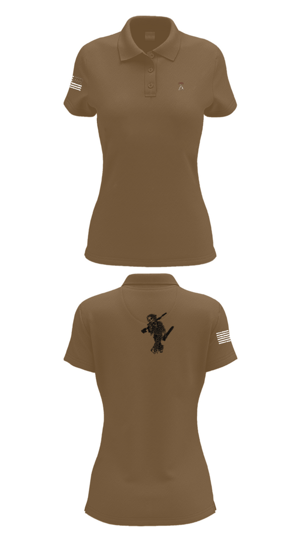 Womens Short Sleeve Performance Polo, 2-5 CAV Snipers, Army, Teamtime, Team time, sublimation, custom sports apparel, team uniforms, spirit wear, spiritwear, sports uniforms, custom shirts, team store, custom team store, fundraiser sports, apparel fundraiser