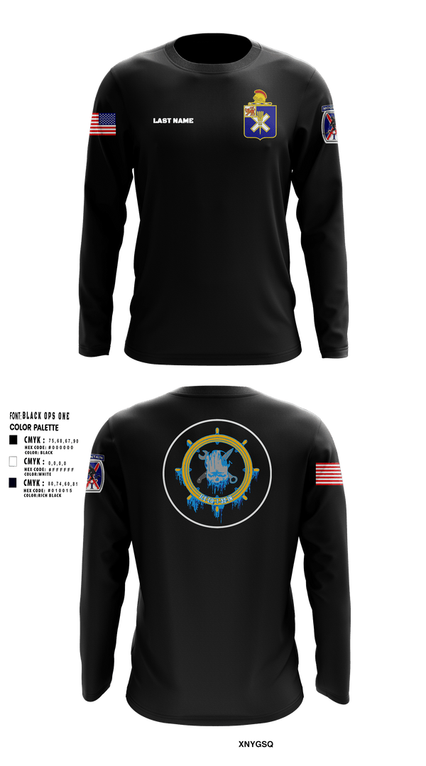 Long Sleeve Performance Shirt, Ice Company, 1-32 Infantry, Army, Teamtime, Team time, sublimation, custom sports apparel, team uniforms, spirit wear, spiritwear, sports uniforms, custom shirts, team store, custom team store, fundraiser sports, apparel fundraiser