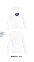 Wilburton High School Football 75859380 Women's Long Sleeve V-neck Shirt - 15