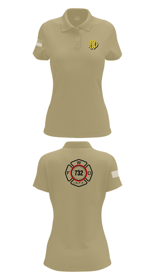 Womens Short Sleeve Performance Polo, Woonsocket, Fire Department, Teamtime, Team time, sublimation, custom sports apparel, team uniforms, spirit wear, spiritwear, sports uniforms, custom shirts, team store, custom team store, fundraiser sports, apparel fundraiser