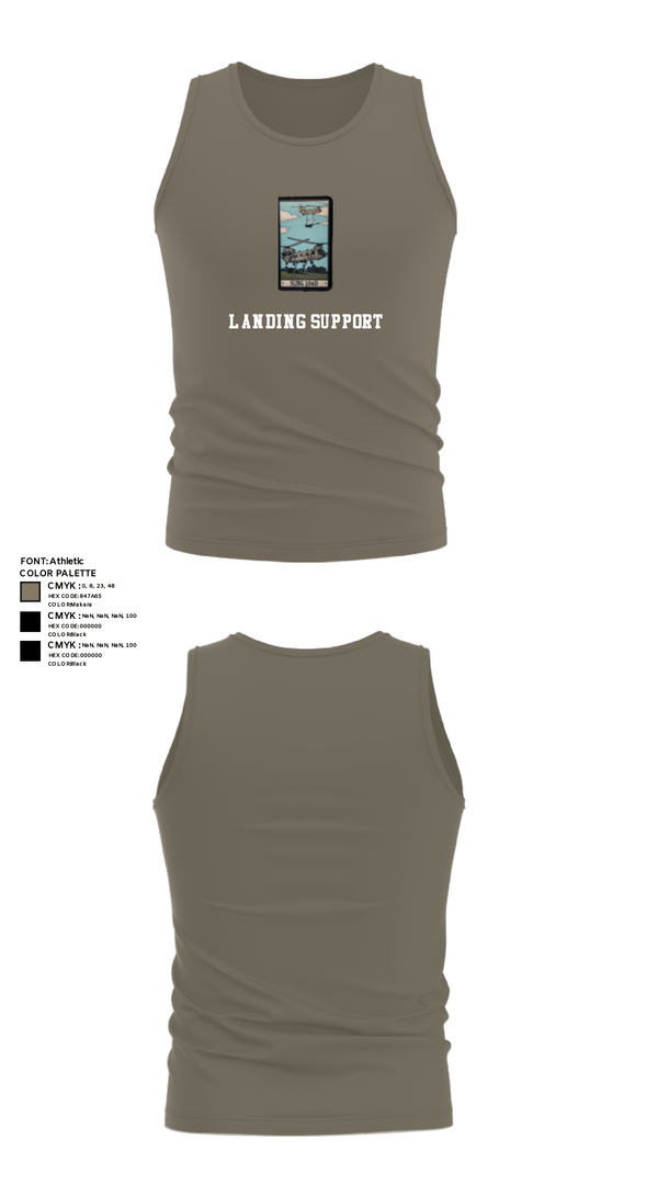 Tank Top, Landing Support, Marines, Teamtime, Team time, sublimation, custom sports apparel, team uniforms, spirit wear, spiritwear, sports uniforms, custom shirts, team store, custom team store, fundraiser sports, apparel fundraiser