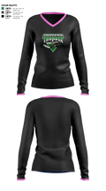 Chippewa Youth Hockey 90833189 Women's Long Sleeve V-neck Shirt -1 1