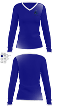 Camp Hill High School Track 7668587 Women's Long Sleeve V-neck Shirt - 27
