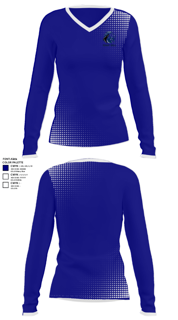 Women's Long Sleeve Vneck Shirt, Camp Hill High School Track, Track & Field, Teamtime, Team time, sublimation, custom sports apparel, team uniforms, spirit wear, spiritwear, sports uniforms, custom shirts, team store, custom team store, fundraiser sports, apparel fundraiser