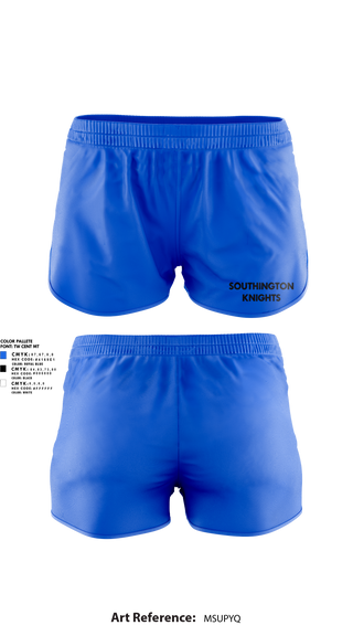 Womens Shorts, Southington Knights, , Teamtime, Team time, sublimation, custom sports apparel, team uniforms, spirit wear, spiritwear, sports uniforms, custom shirts, team store, custom team store, fundraiser sports, apparel fundraiser