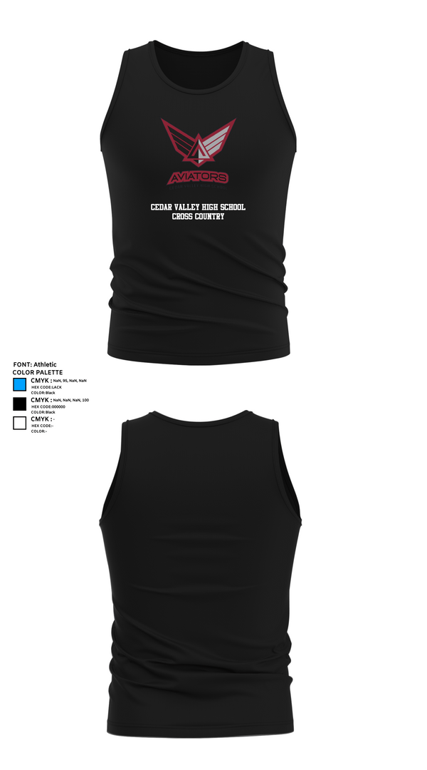 Tank Top, Cedar Valley High School Cross Country, Cross Country, Teamtime, Team time, sublimation, custom sports apparel, team uniforms, spirit wear, spiritwear, sports uniforms, custom shirts, team store, custom team store, fundraiser sports, apparel fundraiser