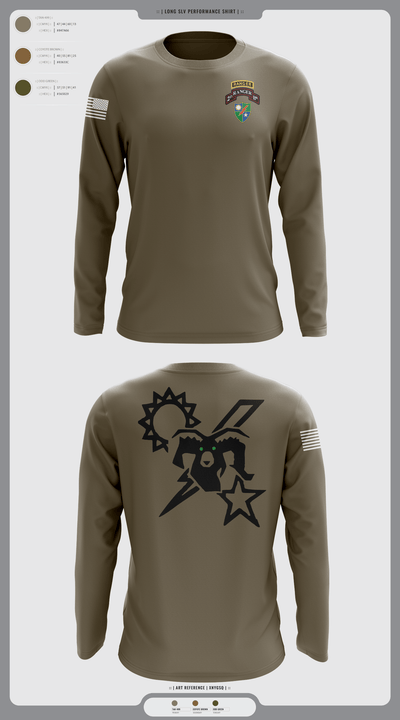 75th Ranger regiment 1725883 Long Sleeve Performance Shirt - 1