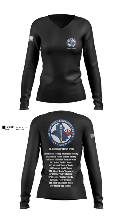 undefined Women's Long Sleeve V-neck Shirt - 7