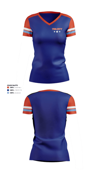 Womens Short Sleeve Vneck Shirt, Tri-City Eagles, Ice Hockey, Teamtime, Team time, sublimation, custom sports apparel, team uniforms, spirit wear, spiritwear, sports uniforms, custom shirts, team store, custom team store, fundraiser sports, apparel fundraiser