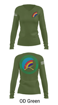 42nd ID 48314623 Women's Long Sleeve V-neck Shirt - 57