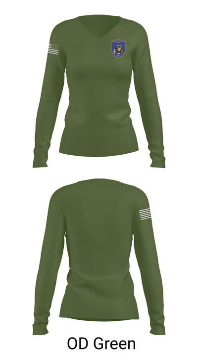 Feuerwehr Witten 55458436 Women's Long Sleeve V-neck Shirt -1 57