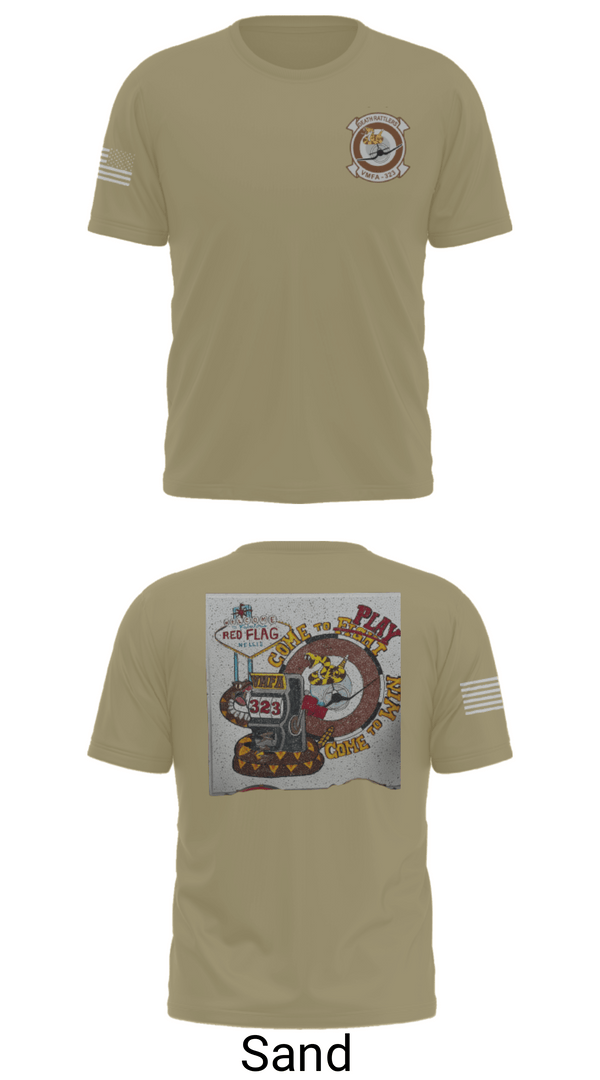 Old School Cotton Feel Shirt, VMFA-323, Marines, Teamtime, Team time, sublimation, custom sports apparel, team uniforms, spirit wear, spiritwear, sports uniforms, custom shirts, team store, custom team store, fundraiser sports, apparel fundraiser