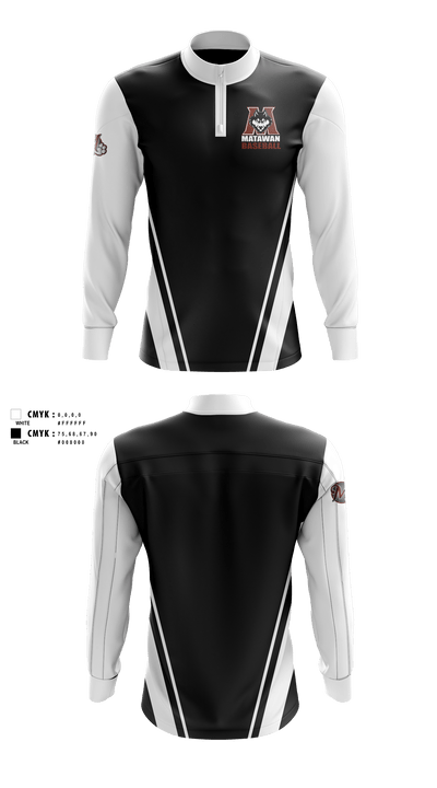 Matawan Huskies 91984633 Quarter Zip Jacket - 2