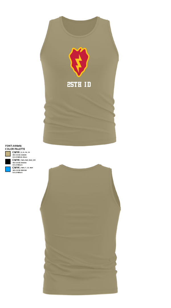 Tank Top, 25th ID, Army, Teamtime, Team time, sublimation, custom sports apparel, team uniforms, spirit wear, spiritwear, sports uniforms, custom shirts, team store, custom team store, fundraiser sports, apparel fundraiser