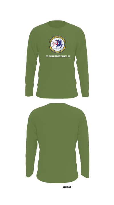 1st Comm Maintenance Sq 14666523 Long Sleeve Performance Shirt - 52