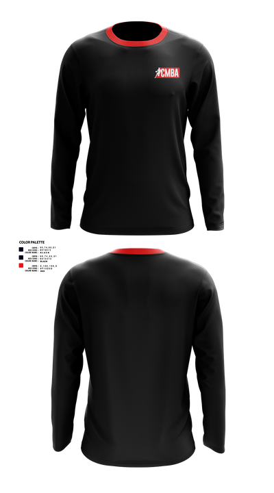 Calgary Minor Basketball Association 64914788 Long Sleeve Performance Shirt 50