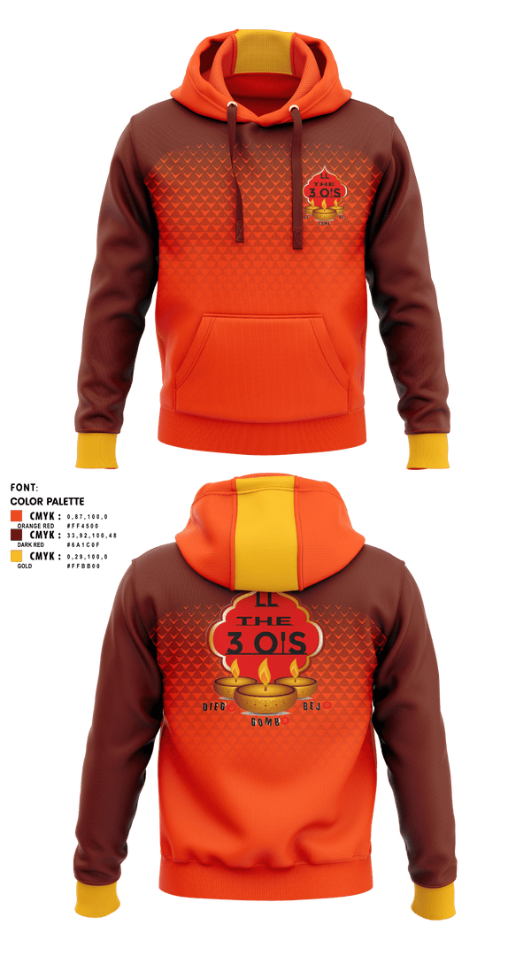 Hoodie, 3 O's, , Teamtime, Team time, sublimation, custom sports apparel, team uniforms, spirit wear, spiritwear, sports uniforms, custom shirts, team store, custom team store, fundraiser sports, apparel fundraiser