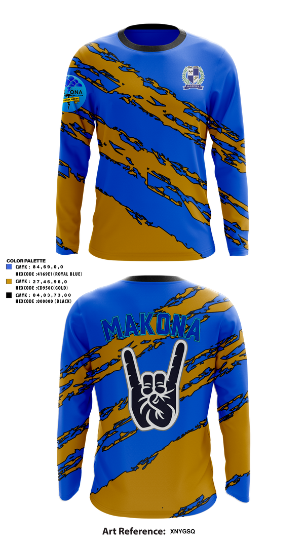 Long Sleeve Performance Shirt, MAKONA Fraternity, E-Sports, Teamtime, Team time, sublimation, custom sports apparel, team uniforms, spirit wear, spiritwear, sports uniforms, custom shirts, team store, custom team store, fundraiser sports, apparel fundraiser