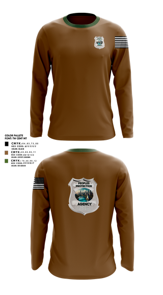 Long Sleeve Performance Shirt, Peoples Protection Agency, LLC, , Teamtime, Team time, sublimation, custom sports apparel, team uniforms, spirit wear, spiritwear, sports uniforms, custom shirts, team store, custom team store, fundraiser sports, apparel fundraiser