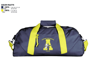 Duffle Bag, Airport High School Cheer, Cheer, Teamtime, Team time, sublimation, custom sports apparel, team uniforms, spirit wear, spiritwear, sports uniforms, custom shirts, team store, custom team store, fundraiser sports, apparel fundraiser