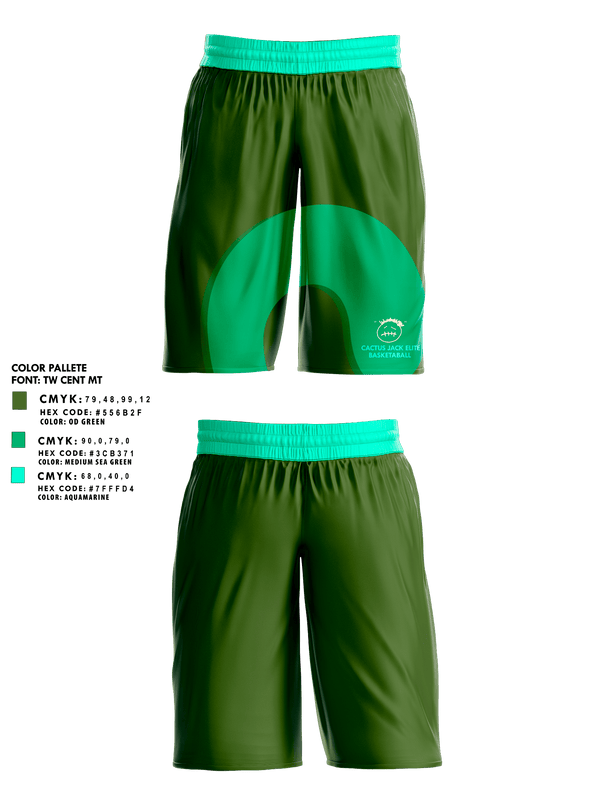Athletic Shorts With Pockets, Cactus Jack Elite, Men's Basketball, Teamtime, Team time, sublimation, custom sports apparel, team uniforms, spirit wear, spiritwear, sports uniforms, custom shirts, team store, custom team store, fundraiser sports, apparel fundraiser