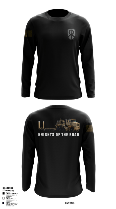 129th Heavy Transport Company 26902985 Long Sleeve Performance Shirt 1