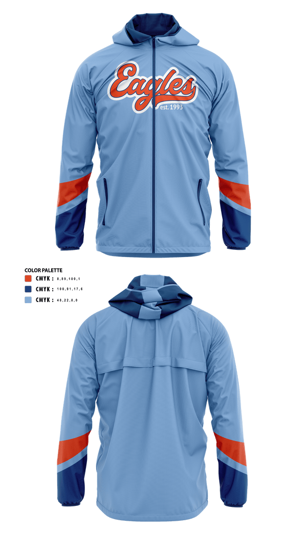 Windbreaker, Tri-City Eagles, Ice Hockey, Teamtime, Team time, sublimation, custom sports apparel, team uniforms, spirit wear, spiritwear, sports uniforms, custom shirts, team store, custom team store, fundraiser sports, apparel fundraiser
