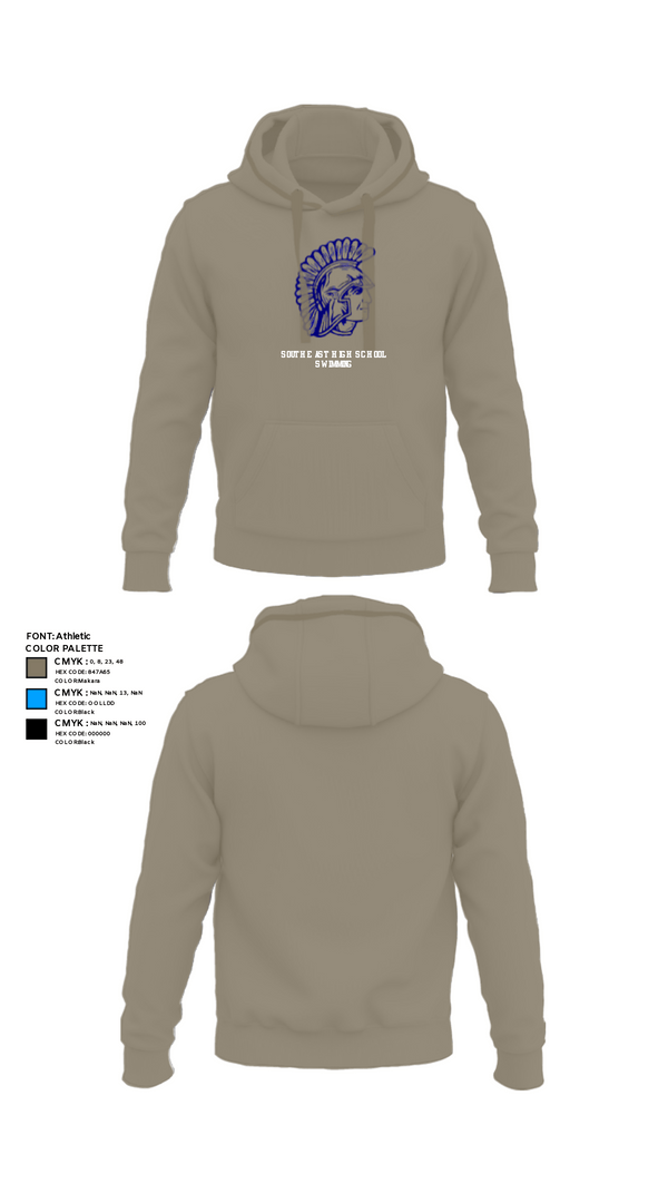Hoodie, Southeast High School Swimming, Swimming, Teamtime, Team time, sublimation, custom sports apparel, team uniforms, spirit wear, spiritwear, sports uniforms, custom shirts, team store, custom team store, fundraiser sports, apparel fundraiser