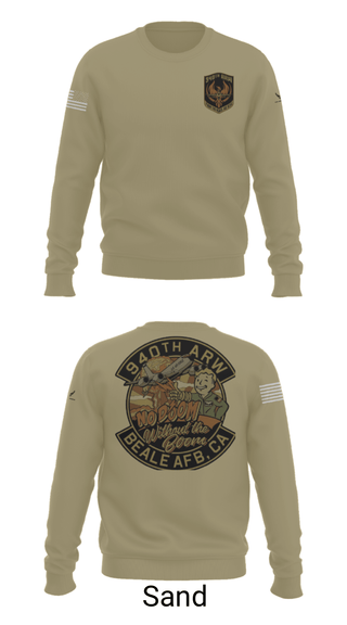 Crew Neck Sweatshirt, 940 Air Refueling Wing, , Teamtime, Team time, sublimation, custom sports apparel, team uniforms, spirit wear, spiritwear, sports uniforms, custom shirts, team store, custom team store, fundraiser sports, apparel fundraiser