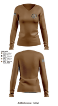 The World of Armor 9002280 Women's Long Sleeve V-neck Shirt - 2