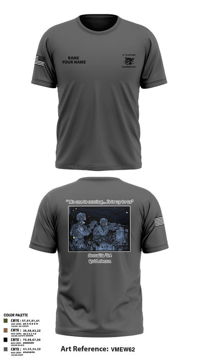 Charger Co. / 2-112th Infantry Battalion 37738588 Short Sleeve Performance Shirt - 57