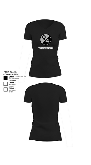 Womens Short Sleeve Vneck Shirt, TC Instructors, , Teamtime, Team time, sublimation, custom sports apparel, team uniforms, spirit wear, spiritwear, sports uniforms, custom shirts, team store, custom team store, fundraiser sports, apparel fundraiser