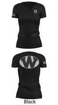Wheeler County Middle School Softball 81804266 Women's Short Sleeve V-neck Shirt - 14